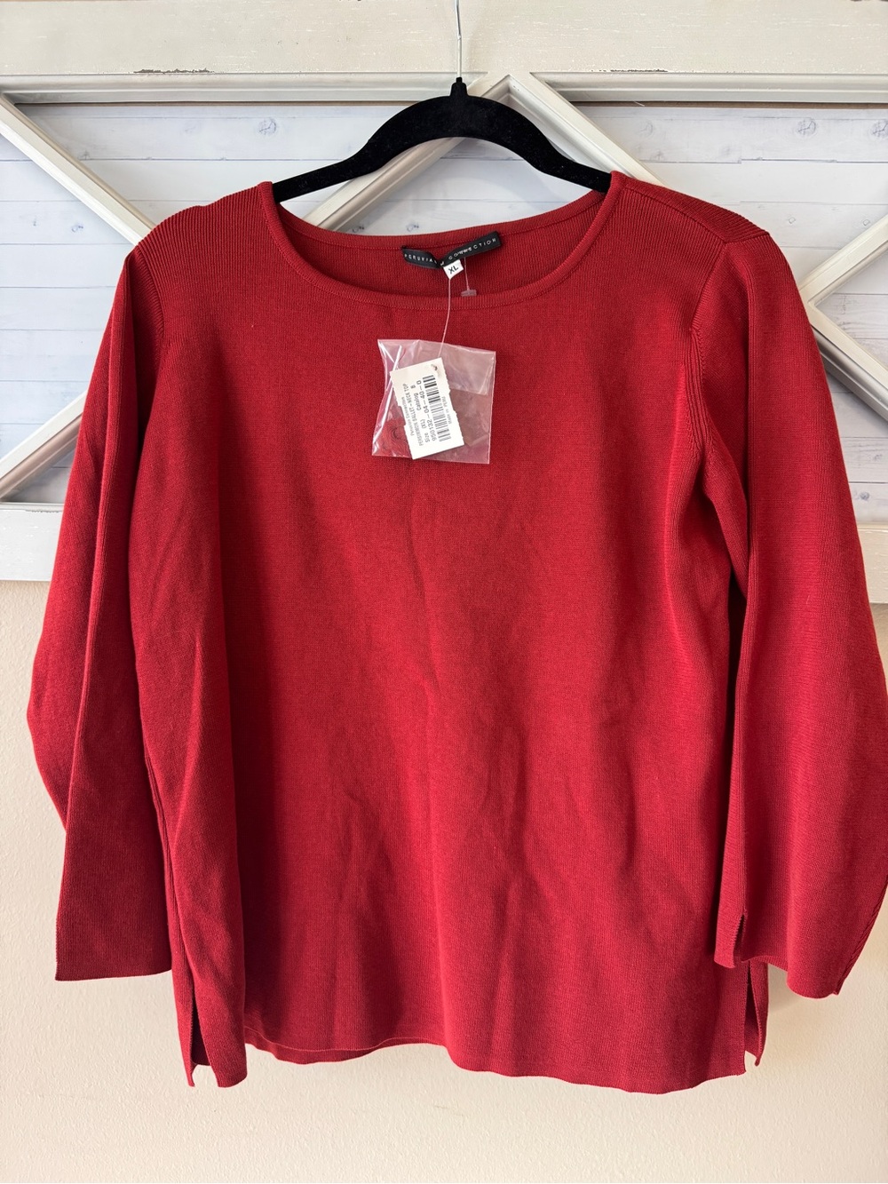 Peruvian Connection Red Pima Cotton Sweater Women’s XL
